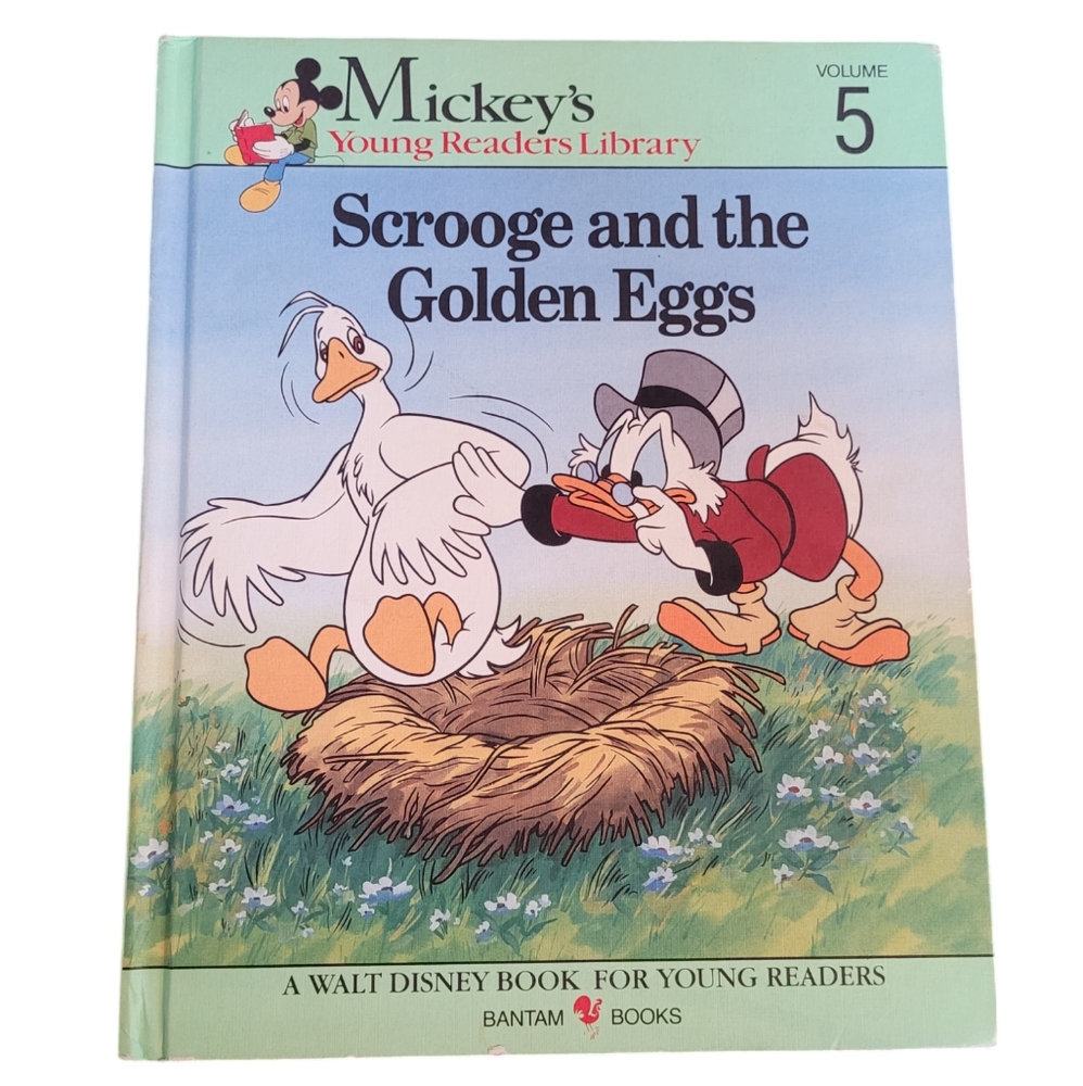 Mickey's Young Readers Library- Volume 5- Scrooge and the Golden Eggs- 1990